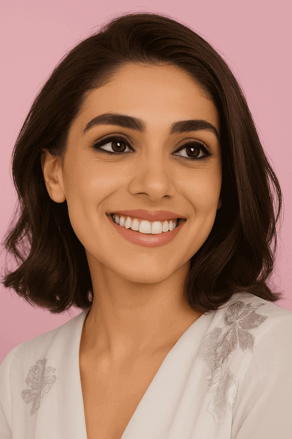 AI enhanced running person with hat and sunglasses